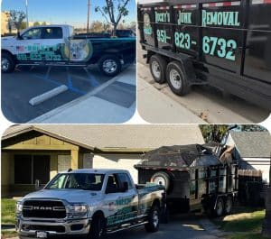 Rialto Hauling Services our trailer set up 300x265